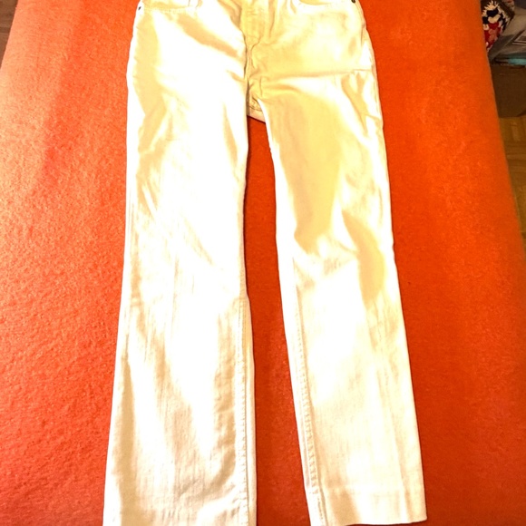 Zara oyster white high rise bootcut cropped jeans NWT - Picture 4 of 12